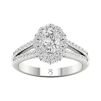 My Diamond Story 14K White Gold Oval Bridal Ring