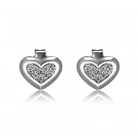Elle "Scintillation" Small Cubic Zirconia Stud Earrings