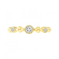 10K Yellow Gold 0.12CTW Diamond Ring