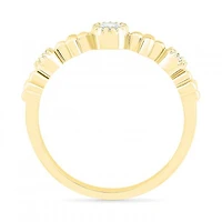 10K Yellow Gold 0.12CTW Diamond Ring