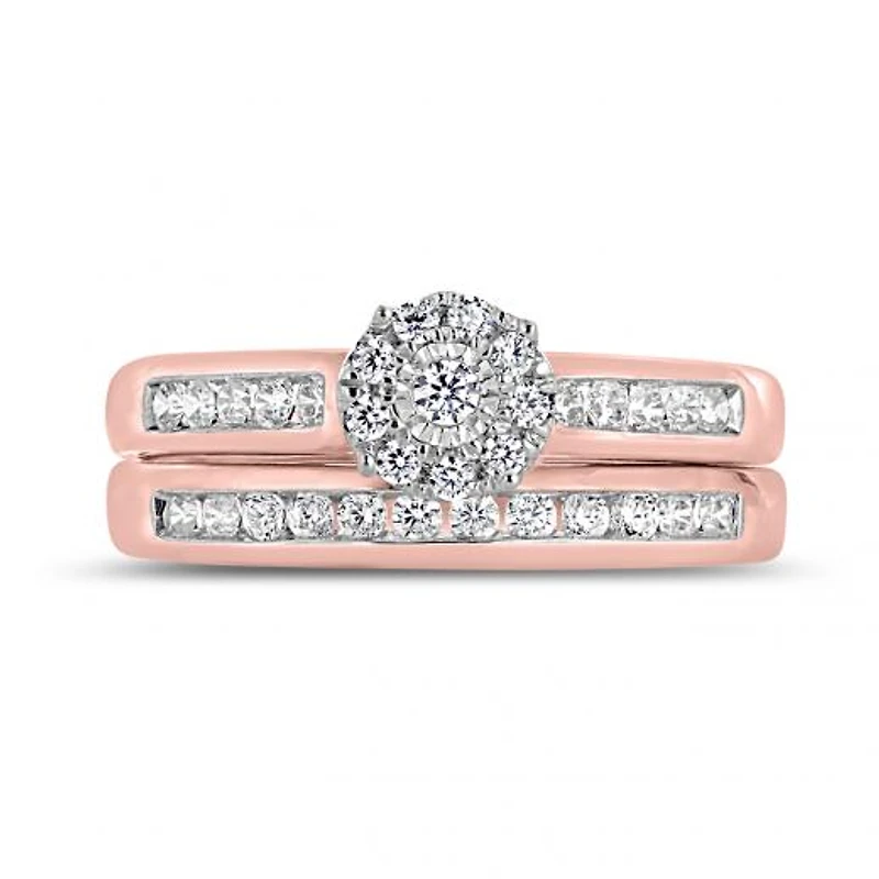 10K Rose Gold 0.50CTW Bridal Set