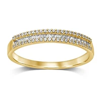 10K Yellow Gold 0.25CTW Diamond Band