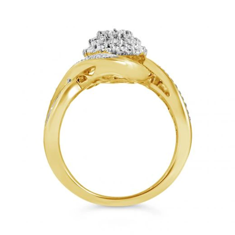 10K Yellow Gold 0.50CTW Diamond Ring