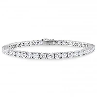 Julianna B Sterling Silver Cubic Zirconia Tennis Bracelet