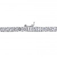 Julianna B Sterling Silver Cubic Zirconia Tennis Necklace