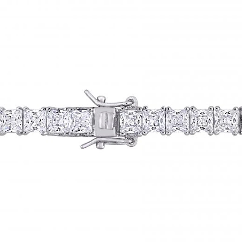 Julianna B Sterling Silver White Cubic Zirconia Tennis Bracelet