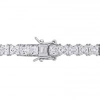 Julianna B Sterling Silver White Cubic Zirconia Tennis Bracelet