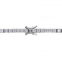 Julianna B Sterling Silver Cubic Zirconia Tennis Bracelet