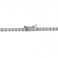 Julianna B Sterling Silver Cubic Zirconia Tennis Necklace