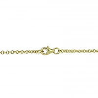 Julianna B Yellow Plated Sterling Silver Cubic Zirconia Station Necklace