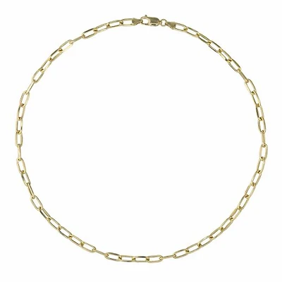 10K Yellow Gold 22" 4.95mm Paperclip Chain