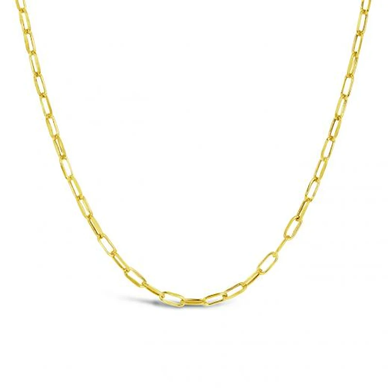 10K Yellow Gold 22" 4.95mm Paperclip Chain