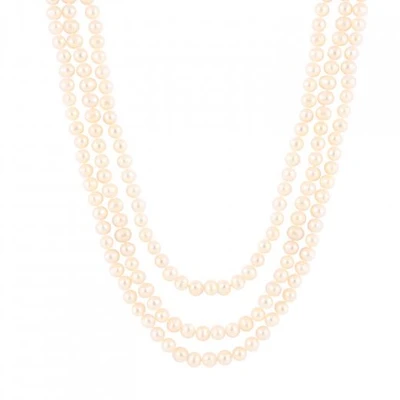 7-8mm Endless 80" Freshwater Pearl Necklace