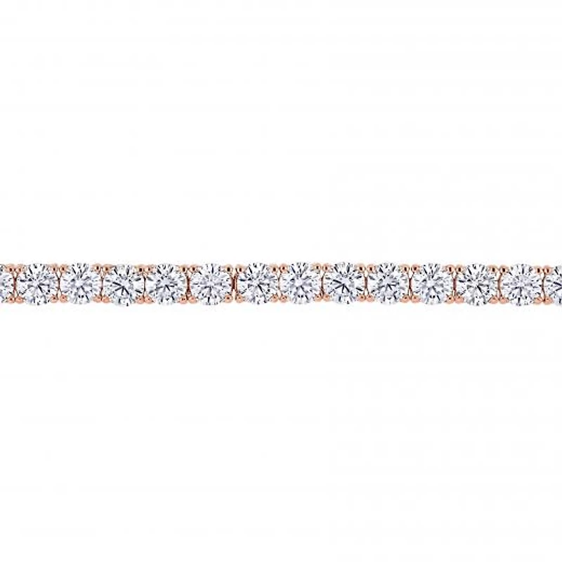 Julianna B Sterling Silver Created White Sapphire 7.25" Bracelet