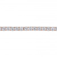 Julianna B Sterling Silver Created White Sapphire 7.25" Bracelet