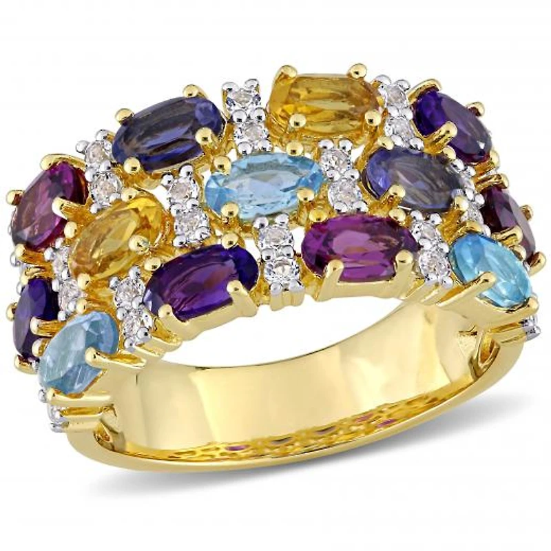 Julianna B Sterling Silver Multi-Gemstone Ring