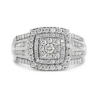 10K White Gold 1.00CTW Diamond Fashion Ring