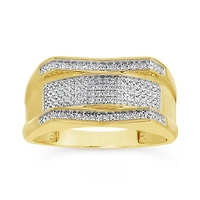 10K Yellow Gold 0.20CTW Diamond Ring