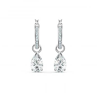 Swarovski Attract Mini Hoop Pear Earrings