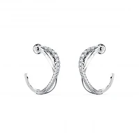 Swarovski Twist Mini Hoop Earring