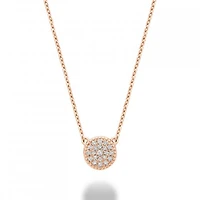 10K Rose Gold 0.07CTW Diamond Pendant