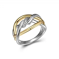 Elle Twist Two Tone Ring