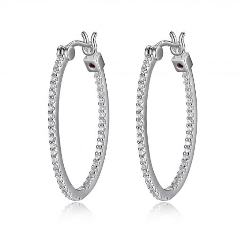 Elle Rodeo Drive Large Oval Hoop