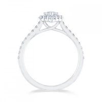 Diamond Revelations 14K White Gold 0.85CTW Pear Shape Ring