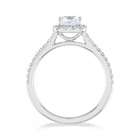 Diamond Revelations 14K White Gold 1.06CTW Cushion Shape Ring