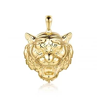 10K Yellow Gold Tiger Pendant