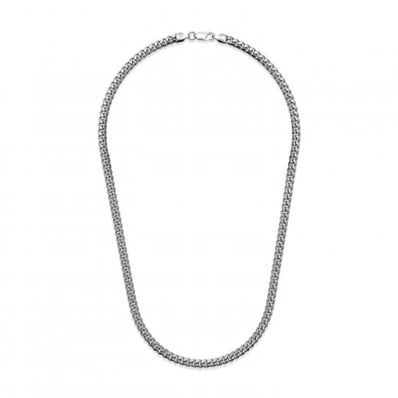 Sterling Silver 26" 4.9mm Miami Cuban Chain