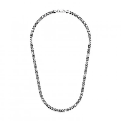 Sterling Silver 26" 4.9mm Miami Cuban Chain