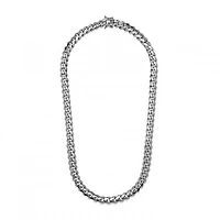 Sterling Silver 24" 9.3mm Miami Cuban Chain