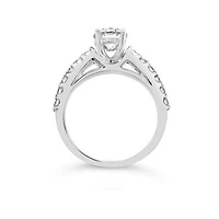 14K White Gold Lab Grown 1.50CTW Diamond Solitaire Ring