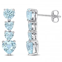 Julianna B 10K White Gold Sky Blue Topaz Earrings