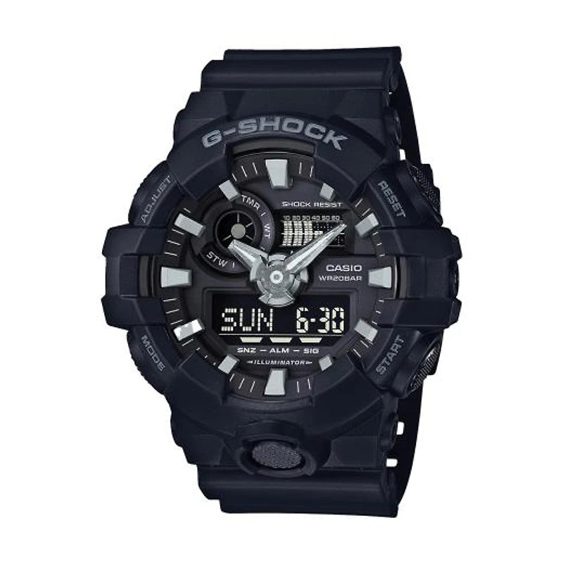Casio G-Shock Men's Analog-Digital GA-700 Series Black Watch