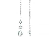 Sterling Silver Created Ruby & Cubic Zirconia Dancing Pendant