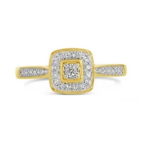 10K Yellow Gold 0.16CTW Diamond Promise Ring