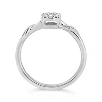 10K White Gold 0.15CTW Diamond Promise Ring