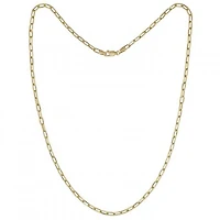 10K Yellow Gold 20" 3.2mm Paper Clip Chain