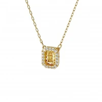 Swarovski Millenia Yellow Square Crystal Necklace