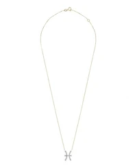 10K Yellow Gold Pisces 0.10CTW Diamond Pendant
