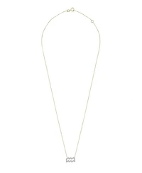 10K Yellow Gold Aquarius 0.10CTW Diamond Pendant