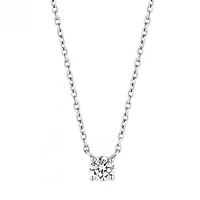 Ti Sento Cubic Zirconia Silver Necklace