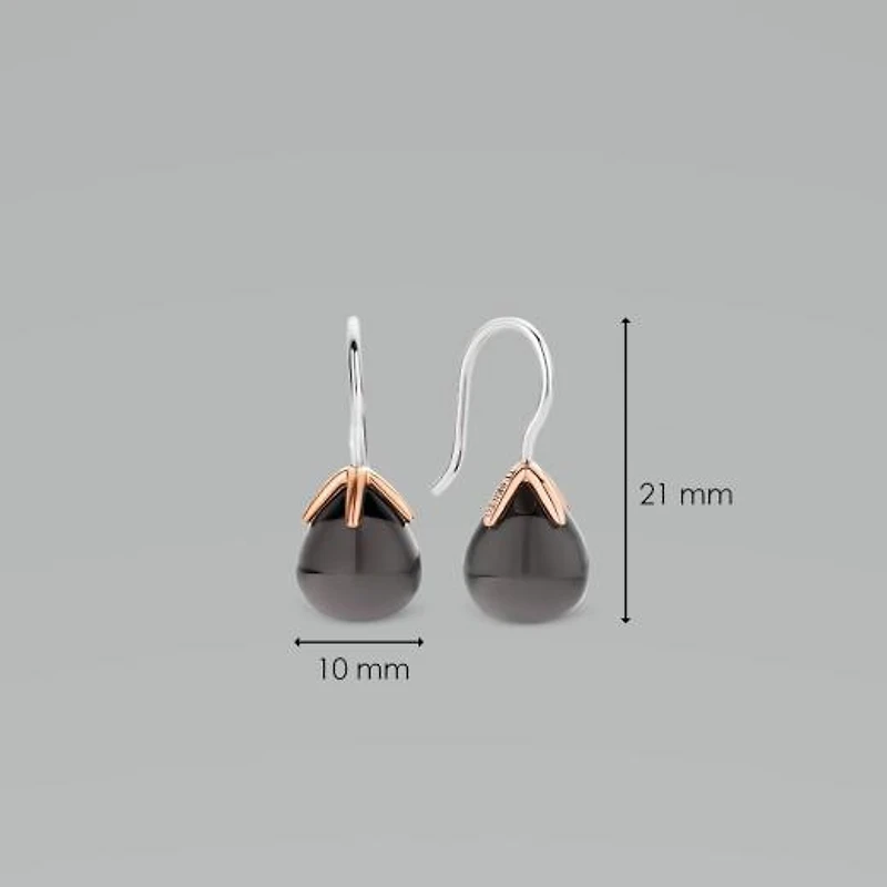 Ti Sento Iconic Grey Blue Earrings