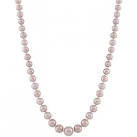 14K Yellow Gold 4-8mm Pink Freshwater Pearl 18" Necklace