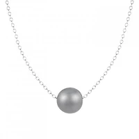 Sterling Silver 10mm Freshwater Pearl 17" Necklace