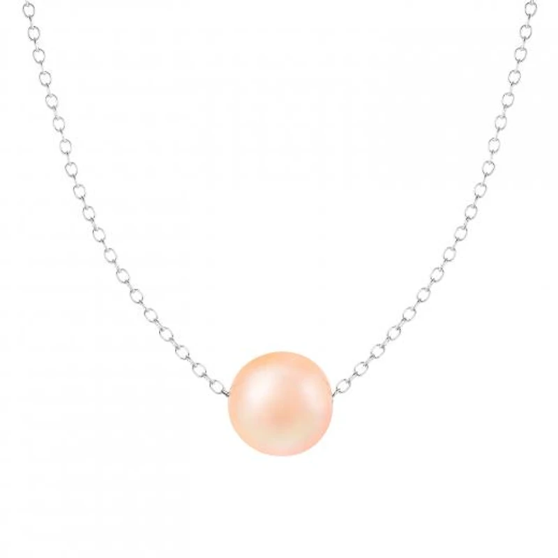 Sterling Silver 10mm Freshwater Pearl 17" Necklace