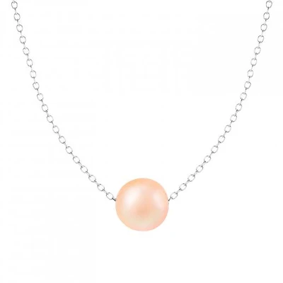 Sterling Silver 10mm Freshwater Pearl 17" Necklace