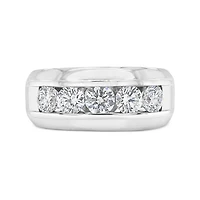 10K White Gold Lab Grown 1.94CTW Diamond Men's Band